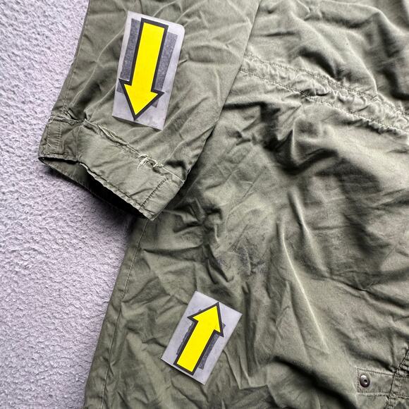 Vintage 70s US Army M-65 Fishtail Parka OG-107 Hood Jacket Small Cold Weather - Picture 11 of 16